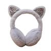 Fashionable Ear Muffs for Women Girl with Cat Ear Folding Comfortable Ear Protectors for Easy Storage Winter Headwear