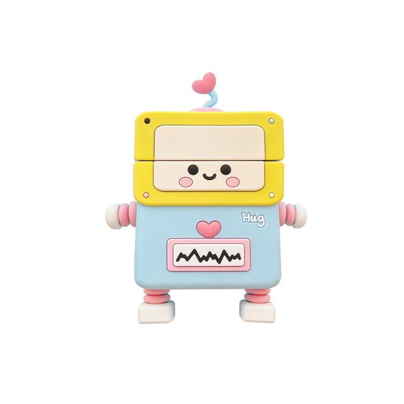 Love robot AirPods Pro Apple Bluetooth headset case 1/1 generation cartoon silicone protective case is suitable for Moe