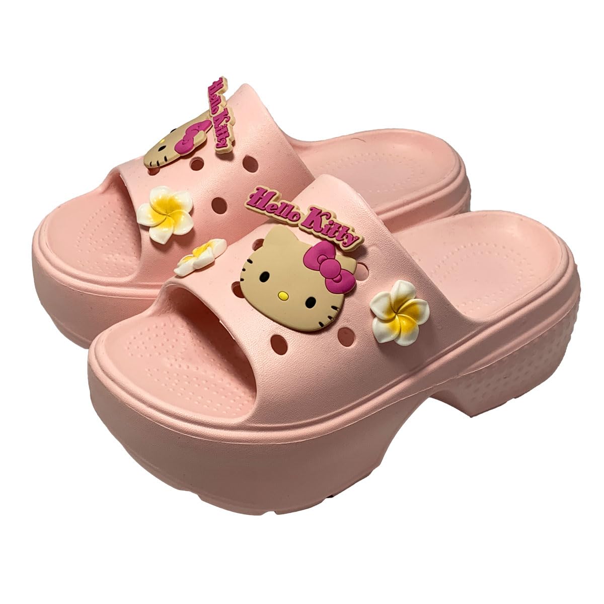 

Сандалии на платформе с каблуком и цветочным декором с персонажами Sanrio Японский размер обуви [SA1135] (Хелло Китти/Розовый, Размеры, Взрослый, Алфавит, M)