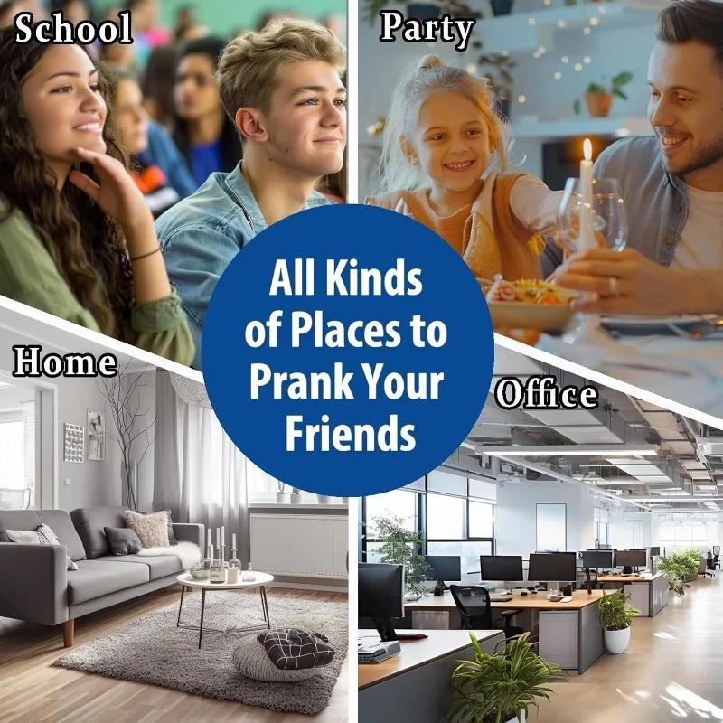Hidden Beeping Prank Stuff Kit - 3PCS Cricket Noise Maker for Office Home Long-Lasting Funny Gag Gifts for Adults  Party Favors