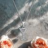 Umcho 925 Sterling Silver Capital Initial Y Letter Pendant Necklace Jewelry For Women