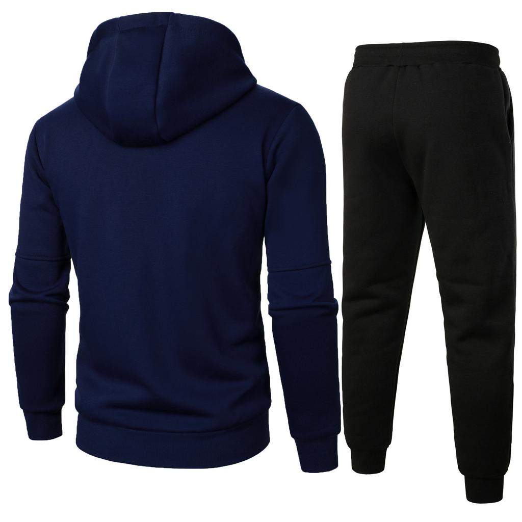 Men'S Casual Hooded Sweatshirt Long Pants Set Casual Two-Piece Set