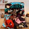 1PC Anime Samurai Warrior's Journey Flannel Blanket Gift, Suitable for Both Men And Women, Soft Ideal for Beds And Sofa, Birthday Or Christmas Gift