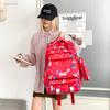 Nylon Backpack for Kids and Teens with Cute Cartoon Pattern Fashion School Bag for Girls Large Capacity Daily Use Bookbag
