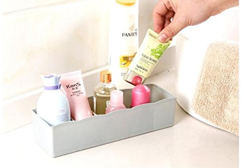 HJ Kunststoff-Aufbewahrungsbox Truhenteiler Aufbewahrungsbox für Kleinteile [Für Unterwäsche, Socken, Unterhemden, Handschuhe, Taschentücher, Masken, Krawatten usw.]