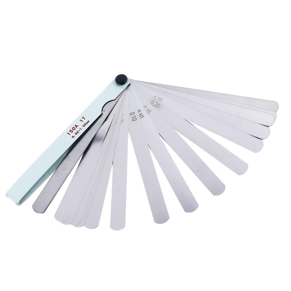 17 Blades Gap Measurement Tool Stainless Steel Metric Feeler Gauge  Industrial Clearance Inspection