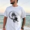 Men Skeleton Fishing Skull Graphic T Shirt Casual Short Sleeve Tee Shirts Vintage Fisherman Oversized Men's Tops Camping Gift