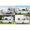 Large Vinyl Decals,Car Body Stickers,Vinyl Stripe Graphics Decals Stickers for Camper,RV,Trailer,Motorhome,Black+Gray,(DB04850ANPCS)