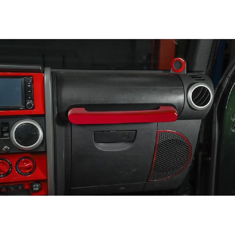 Red Co-pilot Handle Decor Cover Trim for Jeep Wrangler JK 2007-2010 Accessories