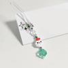 Christmas Keychain Detachable Snowman Snowflake Phone Lanyard for Fashion Lovers