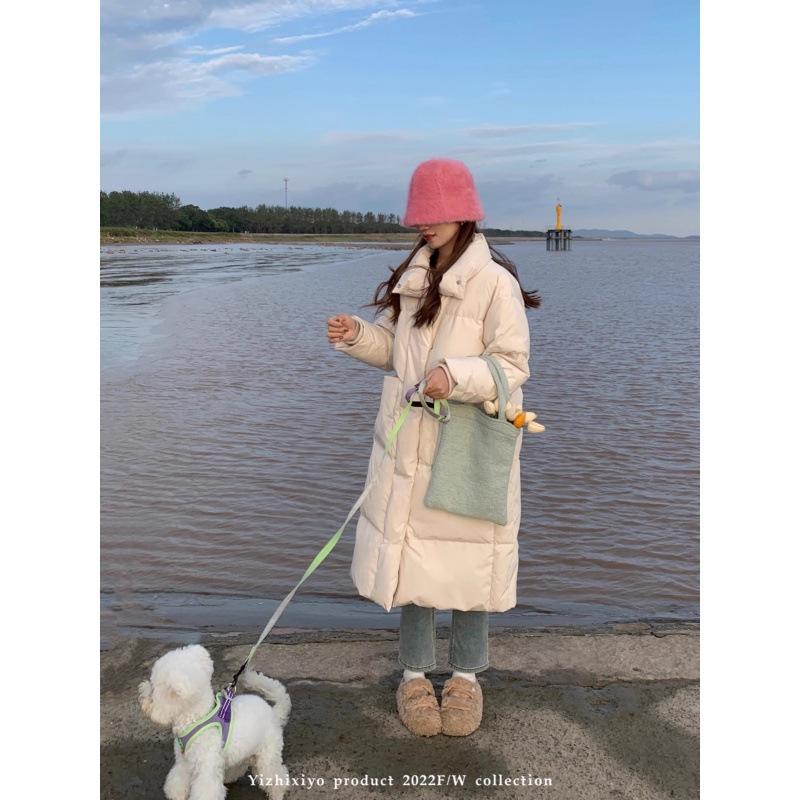 

Down cotton-padded clothes women s medium and long loose bread clothes cotton-padded clothes winter new fashion cotton-padded jackets S