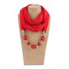 1Pcs Women New Fashion Scarves Collar Pendant Scarf Necklace Necklace For Women Jewelry Boho Jewelry For Women