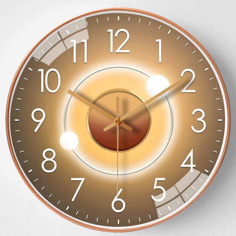 12-Inch Minimalist Light Luxury Wall Clock - Silent Decorative Clock for Home, Living Room or Bedroom