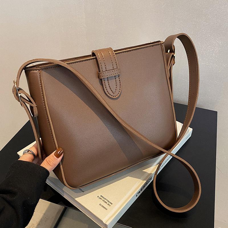 PU Leder Damen Tragetasche Schultertaschen Neue Mode Damen Eimer Handtasche Umhängetasche