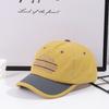 Japanese fashion color Mosaic embroidered mountain lettering baseball cap suitable for outdoor mountaineering sports
