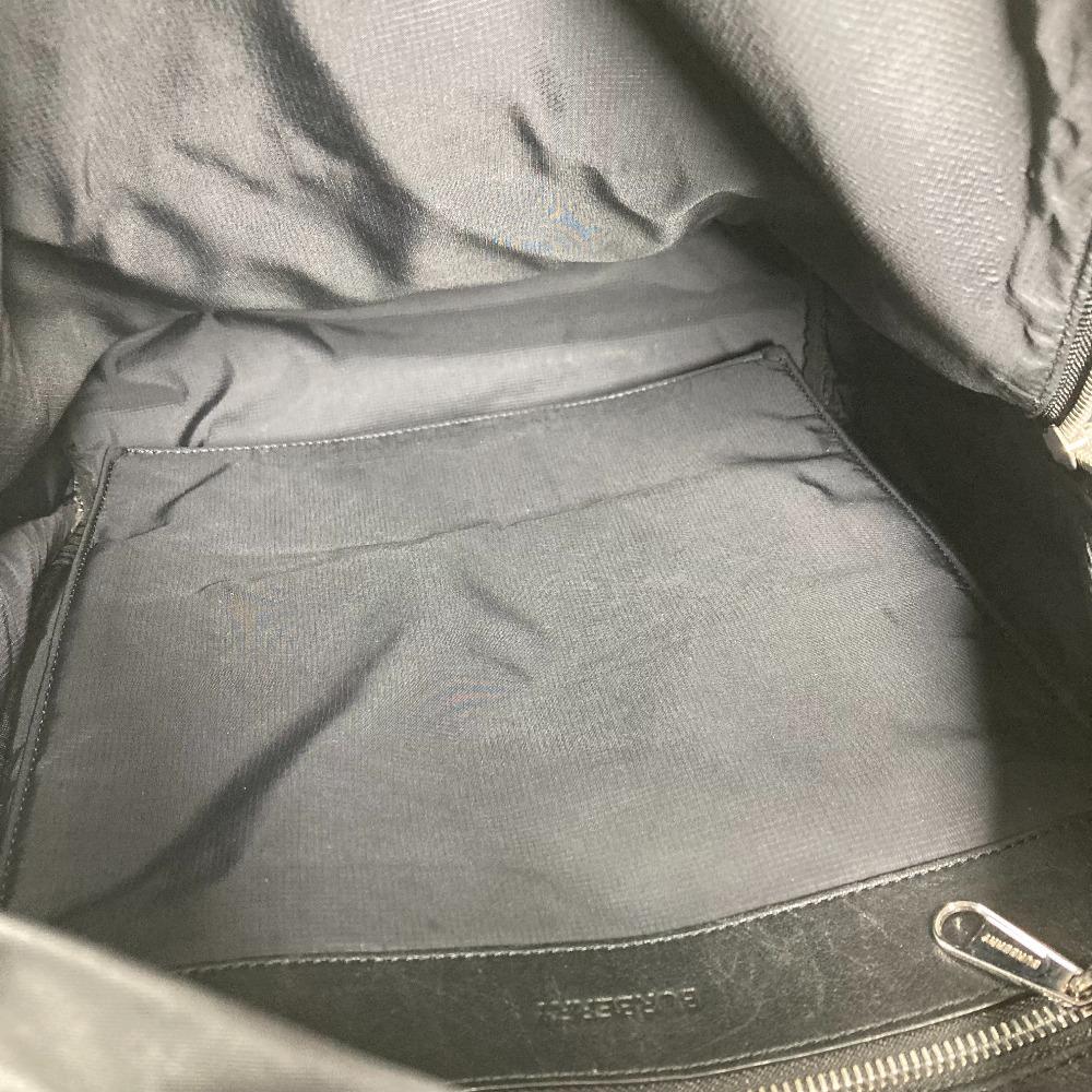 BURBERRY 8016109 Bicolor logo backpack bag Backpack Nylon Black/White