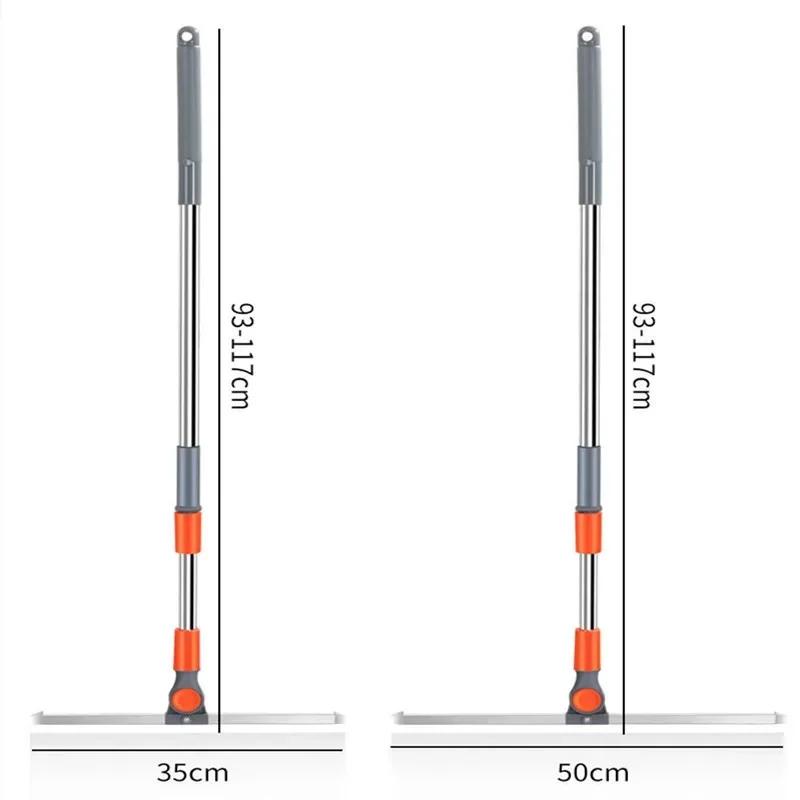 Long Handle Cleaning Brush Telescopic Magic Broom Silicone Floor Wiper French Windows Glass Household Bathroom Sweeping Flexible