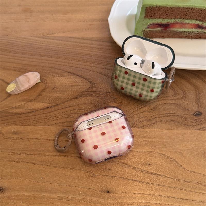 INS Transparent Checkered AirPods 1 Generation Headphone Case for AirpodsPro 1st Generation 1st Generation Bluetooth Headset