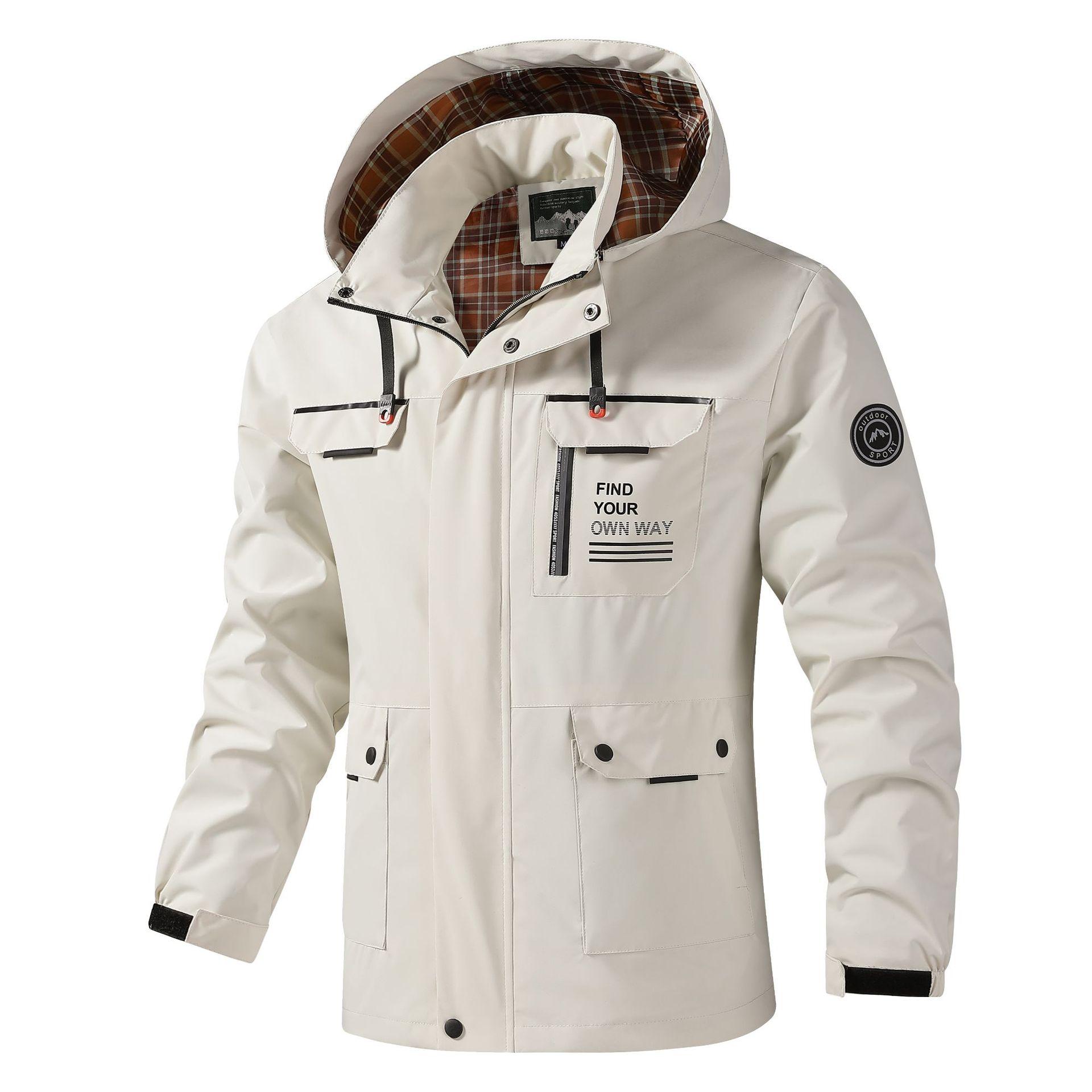 

Jacket Jacket Men s Work Jacket Loose Casual Removable Hooded Jacket XXL