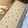 Korean-style cream-colored cute star carpet bedroom bedside rug warm bay window carpet home decoration