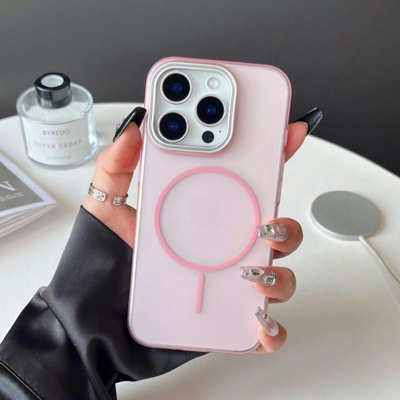 

Suitable IPhone 16 Promax Ice Fog Fine Magnetic Suction Thin Ring Apple 15 Phone Case Anti Drop 14 Ultra-thin Protective iPhone 12 Pro Max