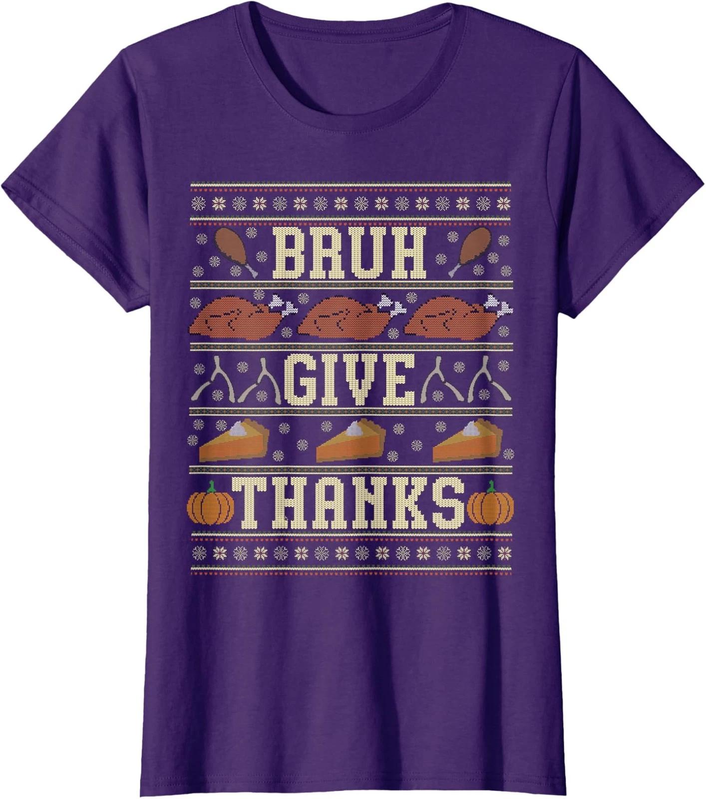 Thanksgiving Math Humor Order of Operations Design Ladies  Crewneck T-Shirt 4XL