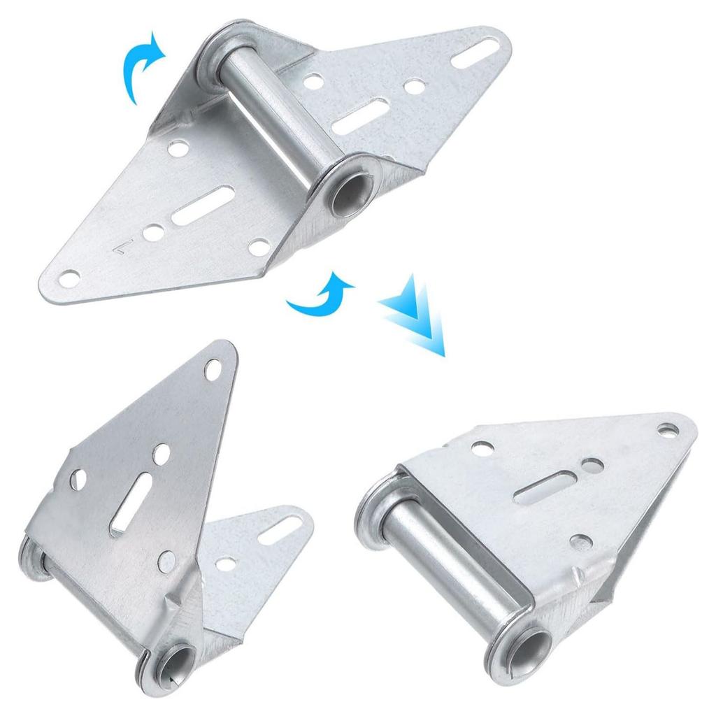 2Pcs Garage Door Replacement Hinge Heavy Duty Iron Garage Door Hardware for Residential/Light Commercial Garage Door