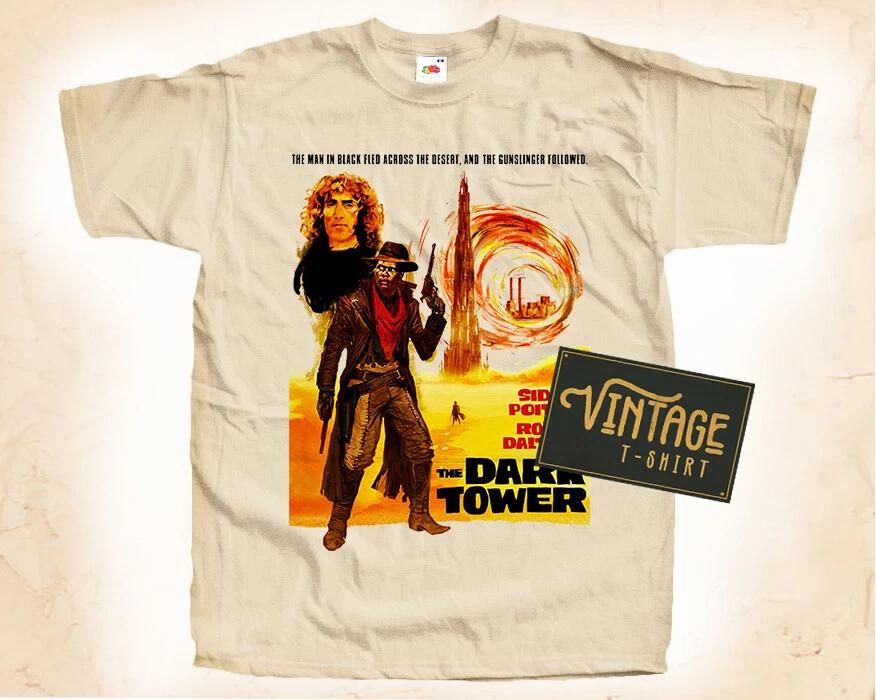 

The Dark Tower T SHIRT Tee Movie Poster Vintage Natural sizes S to 5XL XL