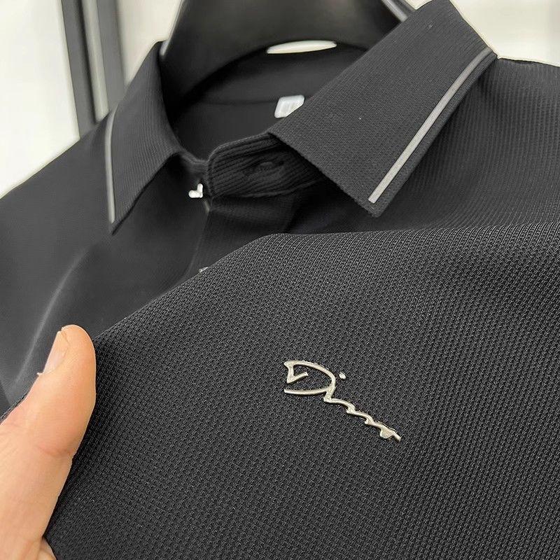 Men's Casual Business Short Sleeve Polo Shirt Breathable Comfortable Daily Wear Outdoor Vacation Business Casual Polos for Men