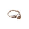 Xiaomi BFCLUB  Silver Color Rings For Women Simple Finger Open Vintage Handmade Pearl Ring Allergy For Party Birthday Gift