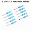10-piece Mini Screwdriver Set, Suitable for Toy Repair and DIY - Includes 2mm Miniature Phillips-head and Flat-head Screwdrivers