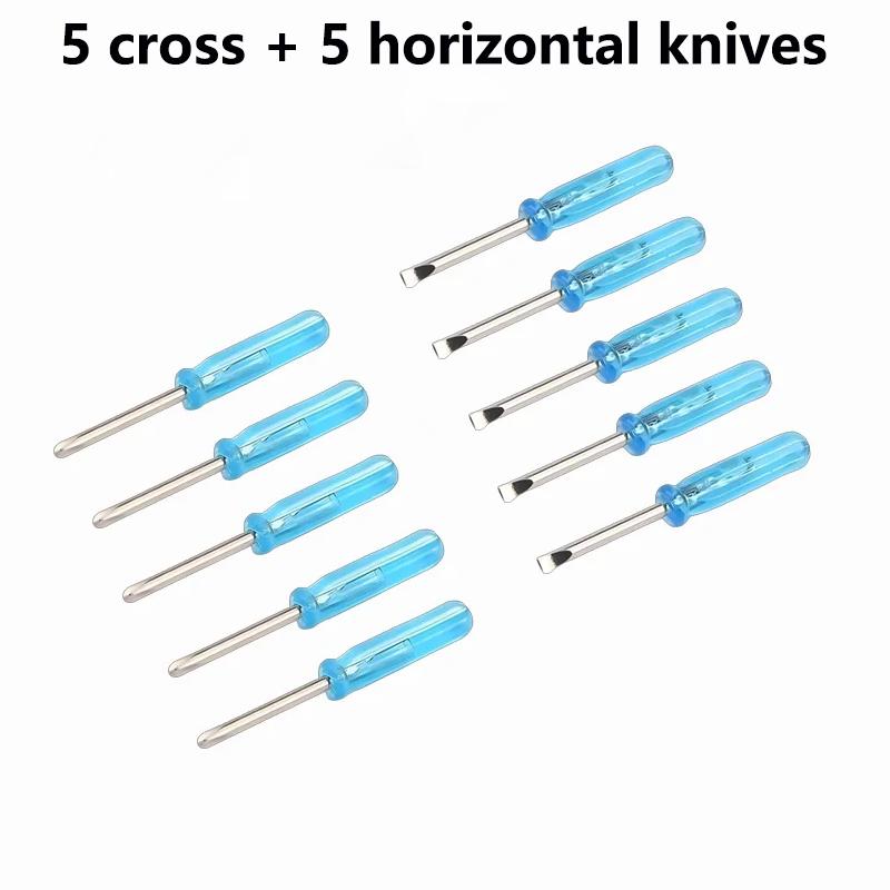 10-piece Mini Screwdriver Set, Suitable for Toy Repair and DIY - Includes 2mm Miniature Phillips-head and Flat-head Screwdrivers
