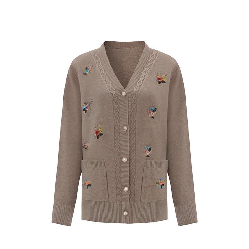 

Middle-Aged Women s Fashionable Knitted Cardigan – Short Spring & Autumn Outerwear One Size (Fits 90-140 Jin)