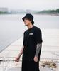 CREAM SODA LAB Basketball Short Sleeve T-Shirt Oversized Black White