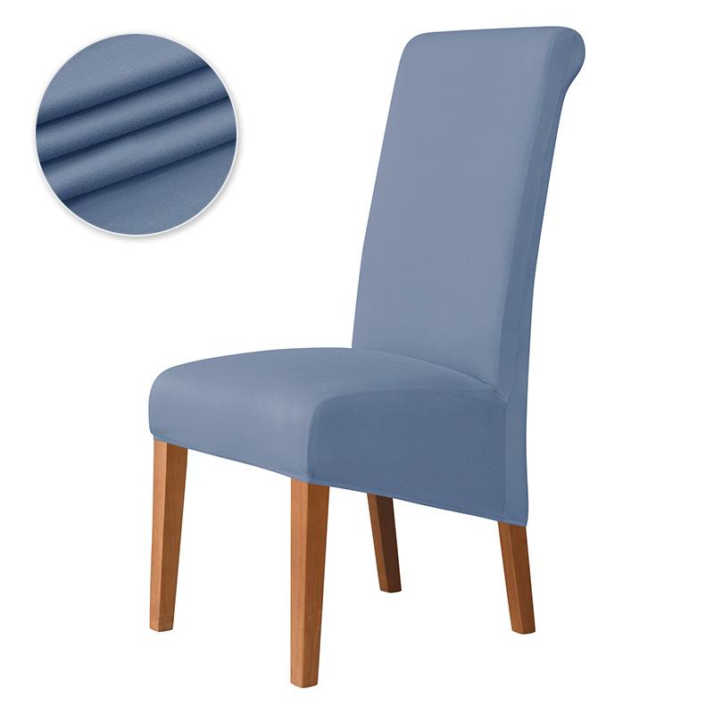 Solid Color Larger Chair Cover High-end Elastic Household Dining Chair Cover Chair Dustproof Cover