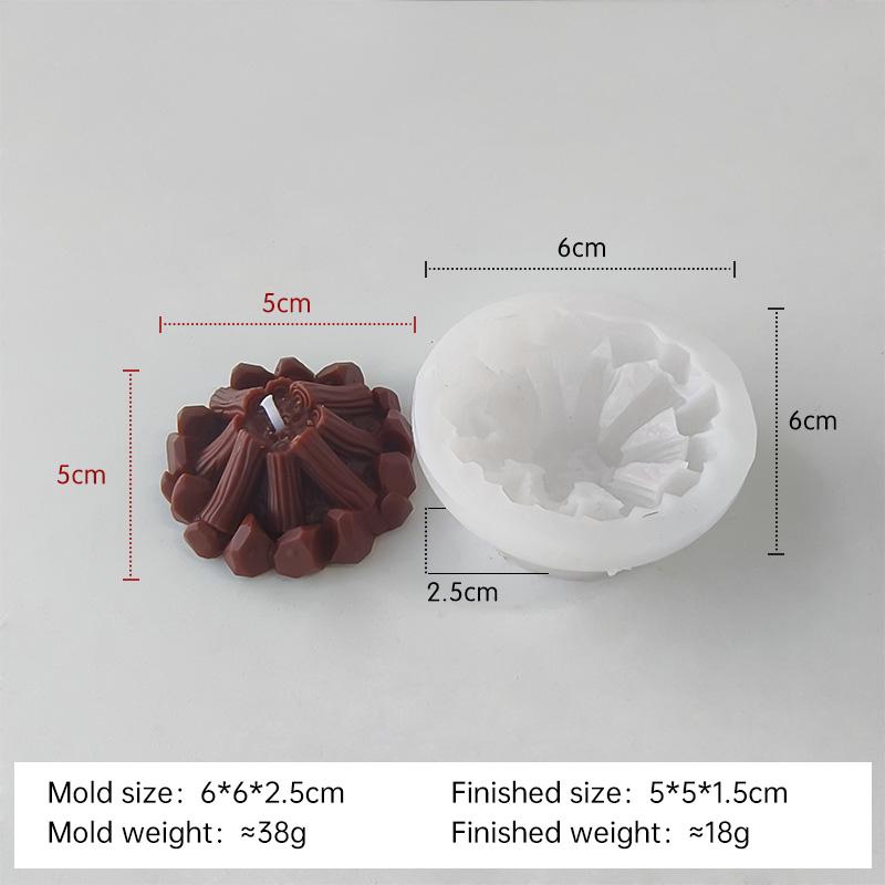 Creative Christmas Set Snowman Silicone Mold Handmade Gift Christmas Decoration DIY Aroma Candle Plaster Ornaments Mould