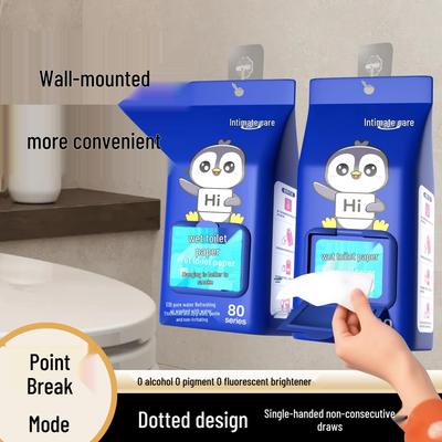 Lingettes Humides Écologiques Jetables - Papier Toilette Jetable, Portable et à Déchirer