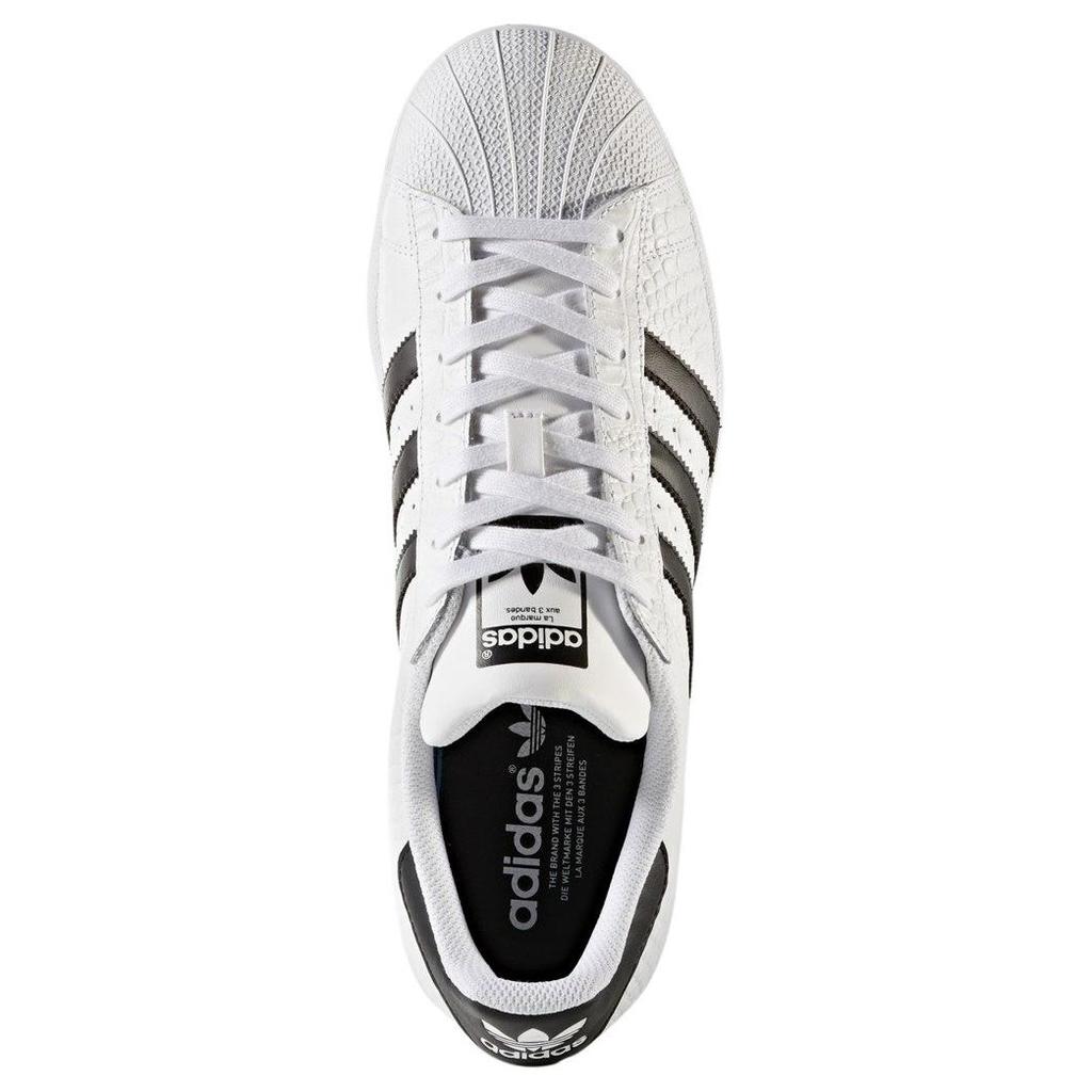 Adidas Originals Superstar Comfortable Versatile Low-Top Sneakers Unisex Sneakers White Black BZ0198