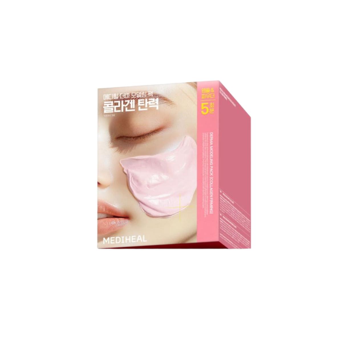 MEDIHEAL Derma Modeling Pack Collagen Firming 5-Pack Set At-Home Aesthetic Rubber Mask Kit