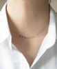 Alleun Silver 925 Chain Gemstone Choker Rainbow Mini Silver Necklace