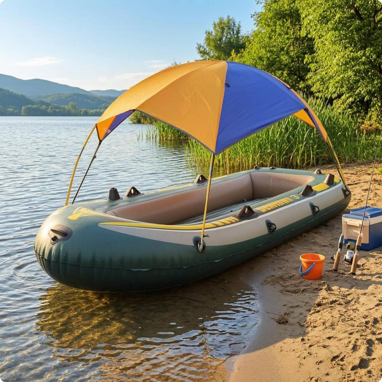 Inflatable Boat Multicolor Canopy Fastening Straps for Boating Inflatable Boat
