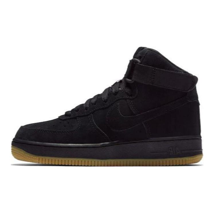Nike Air Force 1 High Suede Black Gum GS 807617-002