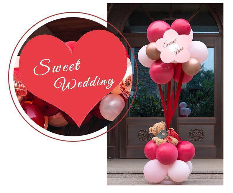 Rose Red Balloon Arch for Weddings, Birthdays, and Events