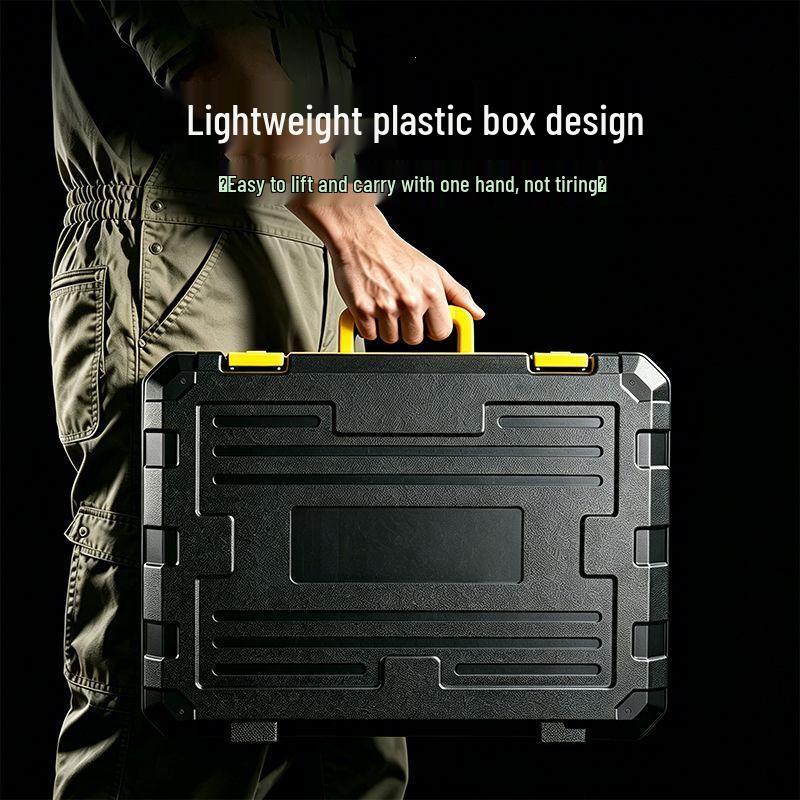 Multi-functional Household & Auto Repair Toolbox: Industrial-Grade Hardware & Electrician Storage Set