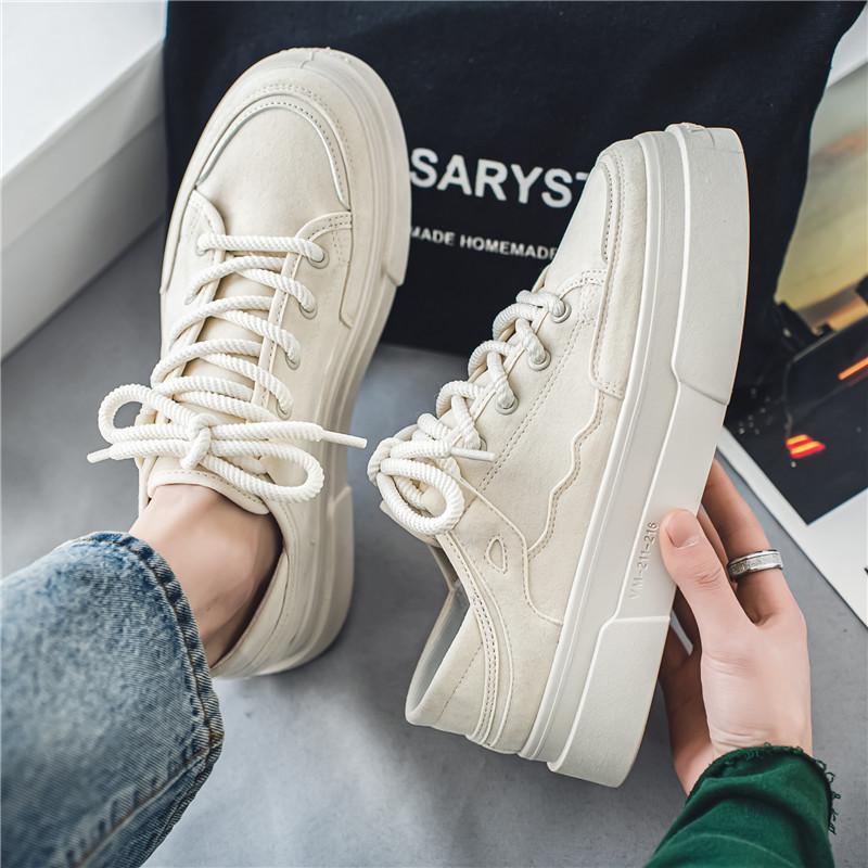 Summer new street casual men's shoes board shoes, sky blue, black, beige