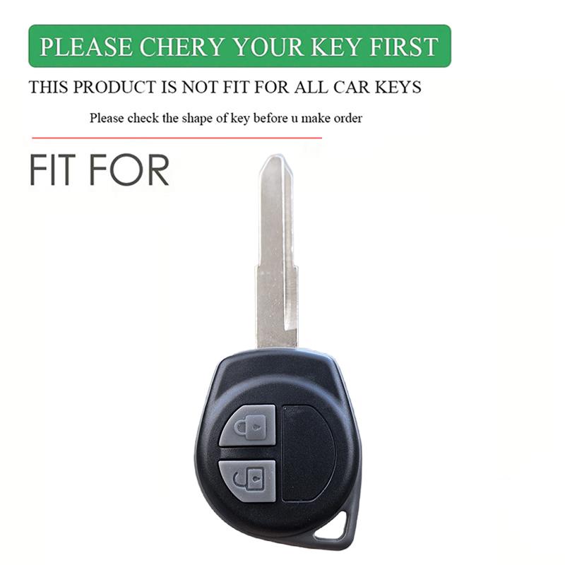 Car Key Case Full For Suzuki Celerio Swift Grand Vitara Sx4 Silicone Key Case Cover Fob Shell Holder Accessories