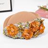 Vintage Versatile Felt Headscarf Hat For Women, Flight Attendant Hat, Church Derby Headpiece, Floral Beret