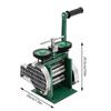 Portable 3 In 1 Manual Jewelry Rolling Mill Machine 120 Mm Adjustable Press Thickness for Gold Silver Copper Aluminum, Green