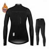 2026 Cycling Clothing Winter Women Long Sleeve Jersey Set Lady Thermal Fleece Road Bike Jacket Female Sportswear Warm Spain Suit