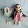Muñeca Sonriente de 17 cm Colección Princesa Mini BJD Juguetes Traje de Vestido de Princesa Adorable Muñeca BJD Sonriente 1/12 Articulaciones Móviles Muñeca Niñas DIY Vestir